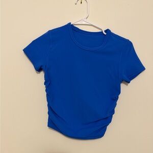 Lululemon Athletica Vibrant Blue Crop Top